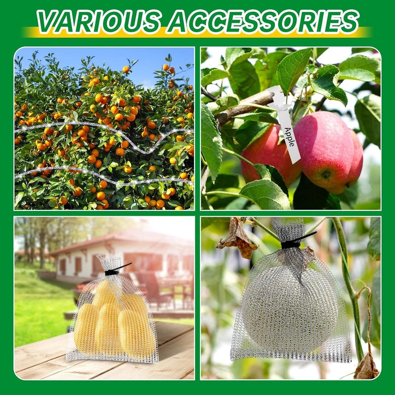 CHolic 25Pcs 8 x 12 inch Fruit Protection Wire mesh Bags, 304 Stainless Steel Wire, Gophers Resistant Stainless Steel Mesh, Root Protection mesh Bag for Fruits, Berries, Vegetables - Image 4
